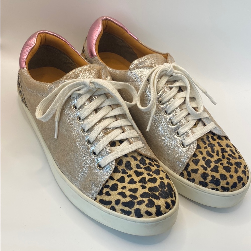 Diba True Women's Leopard Print Sneakers size 8 1/2